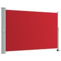 vidaXL Zaťahovacia bočná markíza na terasu 160x300 cm, červená