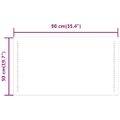 vidaXL LED kúpeľňové zrkadlo 50x90 cm