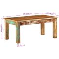 vidaXL Konferenčný stolík 100x55x45 cm recyklovaný masív