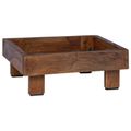 vidaXL Stojan na rastliny 3 ks Hnedá 35 x 35 x 12 cm Mahagónové drevo