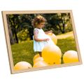 vidaXL Fotorámiky na stenu alebo stôl 3 ks bledý dub 59,4x84 cm