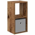vidaXL Nočný stolík Staré drevo 25,5 x 22 x 49,5 cm Kompozitné drevo