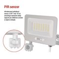 LED reflektor GLARO EMOS ZS2344W s pohybom čidlom, 50 W, biela, IP54, 5000 lm, neutrálna biela