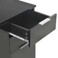 vidaXL Komoda čierna 107x35x80,5 cm vysokolesklá