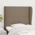 vidaXL Čelo postele so záhybmi sivohnedé 103x23x118/128 cm látka