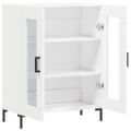 vidaXL Komoda biela 69,5x34x90 cm kompozitné drevo
