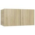 vidaXL Závesné TV skrinky 3 ks dub sonoma 60x30x30 cm