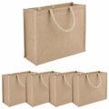 vidaXL Jutové tašky 5 Prírodná 42 x 33 x 19 cm 100% Tossa juta