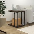 vidaXL Príručný stolík hnedý dub 50x35x52 cm spracované drevo