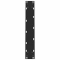 vidaXL Nohy k jedálenskému stolu, čierne, 2 ks, 50 x (72-73) cm, oceľové