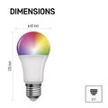 Smart LED žiarovka GoSmart A60 / E27 / 9 W (60 W) / 806 lm / RGB / stmievateľná / Zigbee
