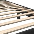 vidaXL Posteľný rám čierny 90x200 cm kompozitné drevo a kov
