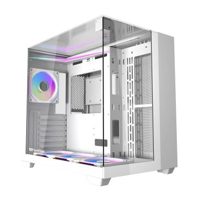 Počítačová skriňa Darkflash TH285 4 ventilátory (biela)