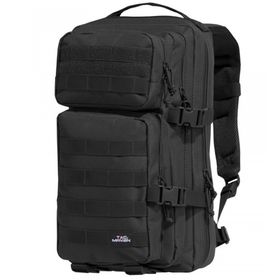 D16001-01-Black-PER PIECE Pentagon Assault Small Backpack (TAC MAVEN) (BF)