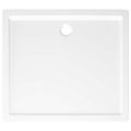 vidaXL Obdĺžniková sprchová vanička z ABS biela 80x90 cm