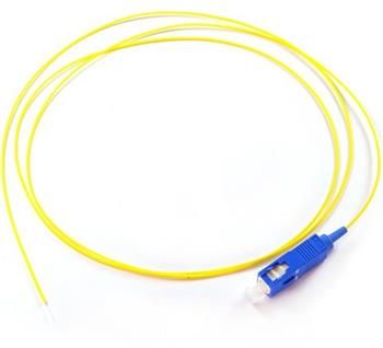 Pigtail optický vlákno SC 9/125 SM, 1 m, 0,9 mm OS2
