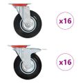 vidaXL Otočné kolieska 32 ks, 125 mm