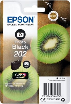EPSON atrament Fotočierna 202 Premium - singlepack, 4,1ml, 400s, štandard