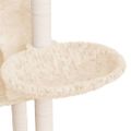 vidaXL Škrabadlo pre mačky so sisalovými stĺpikmi krémové 108,5 cm