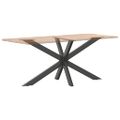 vidaXL Noha jedálenského stola v tvare pavúka, antracitová 150x78x(72-73) cm, oceľ