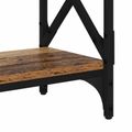 vidaXL Konzolový stôl Staré drevo 100 x 28 x 80,5 cm Kompozitné drevo