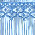vidaXL Záclona macrame modrá 140x240 cm bavlna
