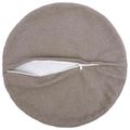 vidaXL Poťah na podložku 2 pcs HEERLEN Svetlosivá Ø 40 cm Bouclé