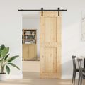 vidaXL Posuvné dvere NARVIK 70 x 210 cm (152,5 cm) Prírodná a čierna