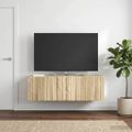 vidaXL Nástenná TV skrinka 98 x 31 x 30 cm Dub sonoma Kompozitné drevo