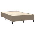 vidaXL Boxspring posteľ s matracom sivohnedý 120x200 cm látka