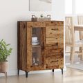 vidaXL Servírovacia skriňa so zásuvkou Staré drevo 69,5 x 34 x 90 cm