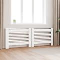 vidaXL Kryty na radiátor 2 ks biele 112x19x81,5 cm MDF
