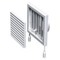 Mriežka VENTS MV 100 VRs 154x154mm s reguláciou a nástavcom