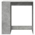 vidaXL Barový stôl s policami betónový 101x40x103,5cm kompozitné drevo