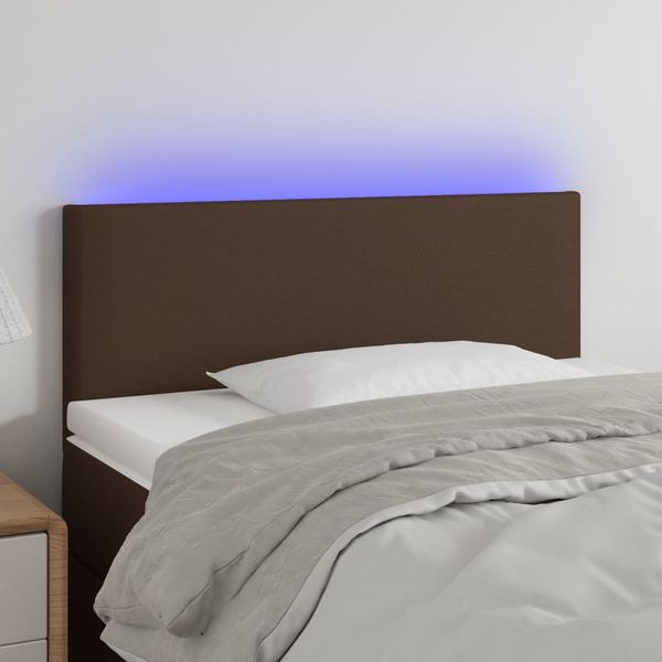 VidaXL Čelo postele hnedé 100x5x78/88 cm umelá koža