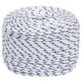 vidaXL Lodné lano biele 10 mm 25 m polypropylén