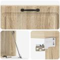 vidaXL Nástenná TV skrinka Dub sonoma 98 x 31 x 30 cm Kompozitné drevo
