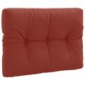 vidaXL Vankúš na paletu VIANEN 100% polyester Červená 70 x 50 x 12 cm