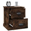 vidaXL Nočný stolík dymový dub 39x39x47,5 cm spracované drevo