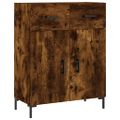 vidaXL Vysoká skrinka dymový dub 69,5x34x180 cm spracované drevo