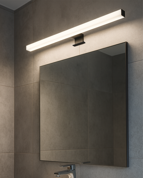 Q-319B LED 9W/800lm/4000K zrkadlové svetlo 60cm - čierne QTEC