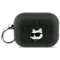 Karl Lagerfeld Monogram Choupette Head obal pre AirPods Pro 3 čierny