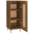 vidaXL Komoda dymový dub 34,5x34x90 cm spracované drevo