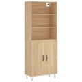 vidaXL Vysoká skrinka dub sonoma 69,5x34x180 cm spracované drevo