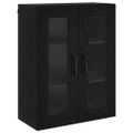 vidaXL Highboard 2 ks Čierny dub 69,5 x 34 x 180 cm Kompozitné drevo