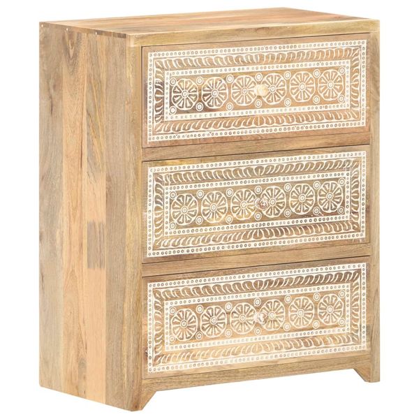 vidaXL Komoda 60x35x75 cm masívne mangovníkové drevo
