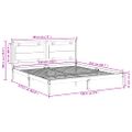 vidaXL Extra dlhá posteľ bez matraca biela 180x210 cm masívne drevo
