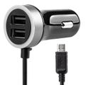 Nabíjačka do auta 12/24V Micro + 2x USB 2.4A PCH PRO-01