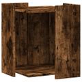 vidaXL Uzavretý box na stelivo, tmavý dub 42x42x51cm, kompozitné drevo