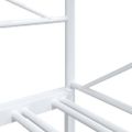 vidaXL Váľanda s kolieskom bez matraca Biela 90x200 cm Oceľ